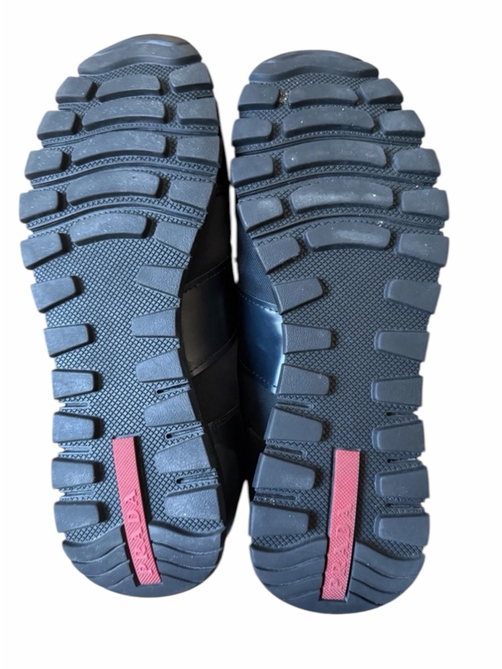 PRADA Sport Black Leather Textile Sneakers Men’s Low Top Lace Up 2718 AF  | 8.5 - Picture 8 of 11